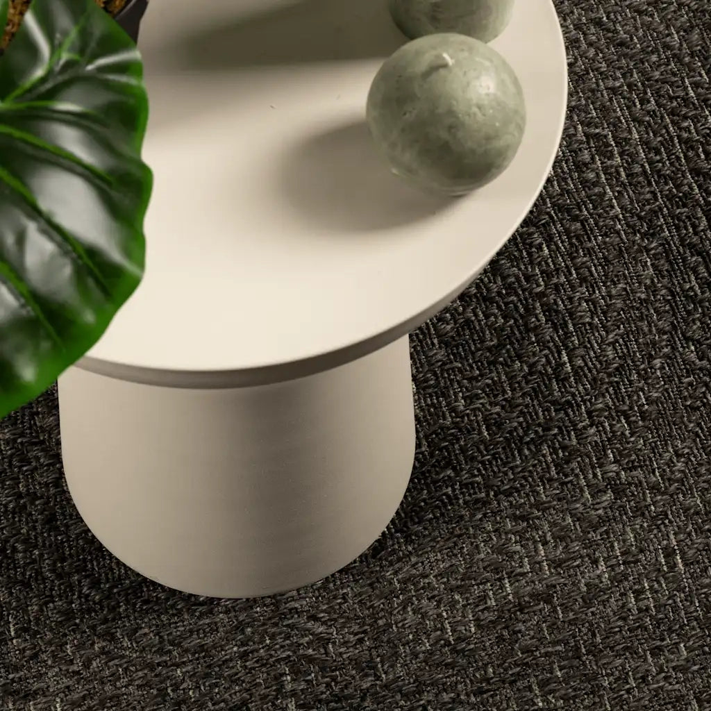 Tappeto ZIZUR Antracite 200x290 cm Aspetto Iuta Interni Esterni