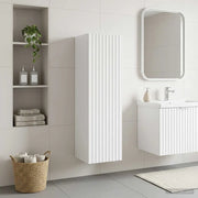 Mobiletto da Bagno a Muro Bianco Lucido 33 x 34,5 x 60 cm 890666