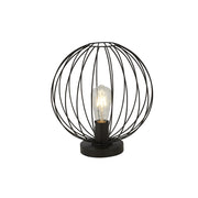Abatjour Industrial-Nordico Rondo Acciaio Nero 1 Luce E27