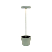 Poldina Reverso Solar L Salvia - Lampada a led da terra solare e ricaricabile 11,7W - Piantana da esterno e interno H.156cm