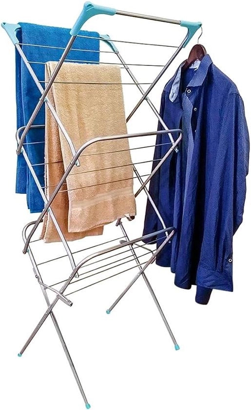 Rack di stoccaggio in acciaio inossidabile argento 24D x 242W x 579H CM per abbigliamento