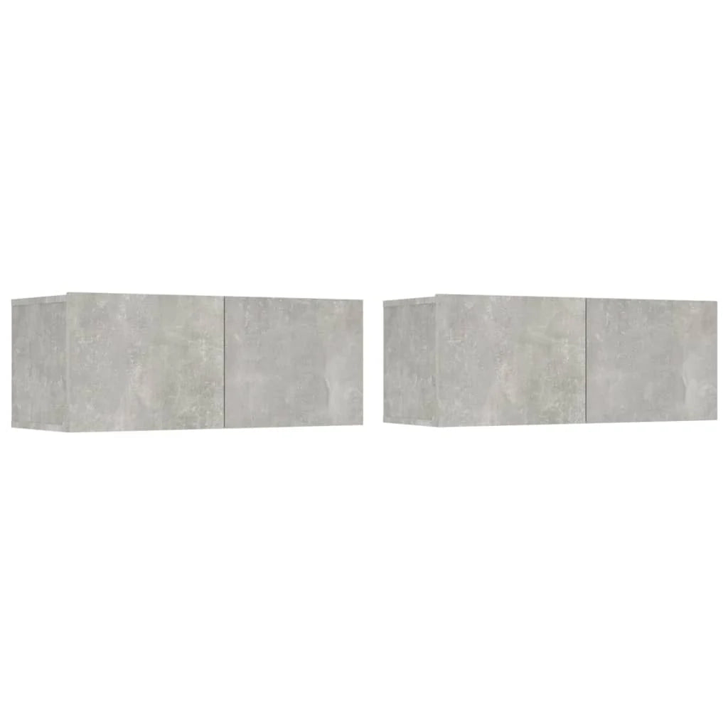 Set di mobili da 4 pezzi tra cui armadio credenza mobile TV televisore per soggiorno camera da letto salotto legno ingegnerizzato grigio 02_0024700