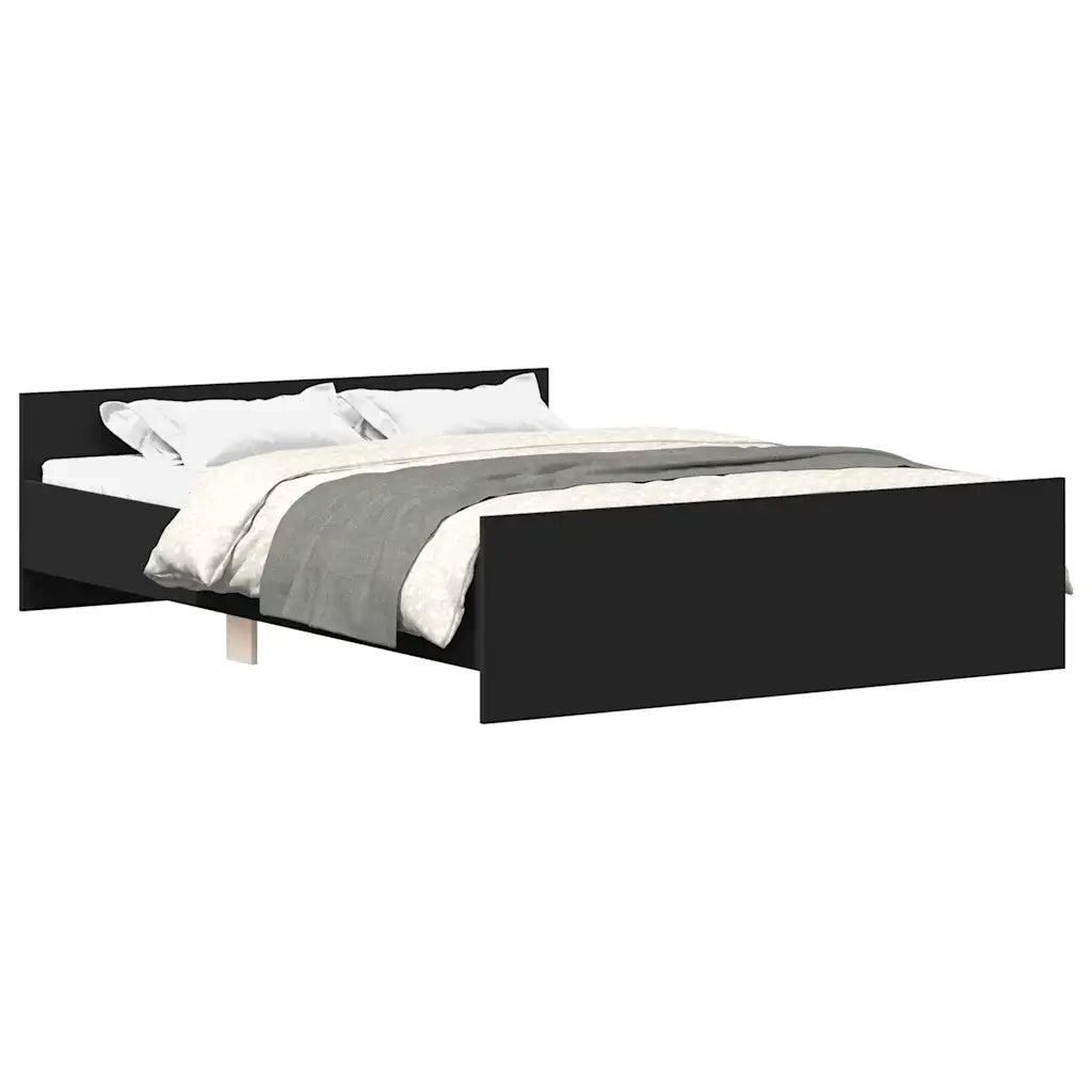 Giroletto con Testiera e Pediera Nero 135x190 cmcod mxl 131987