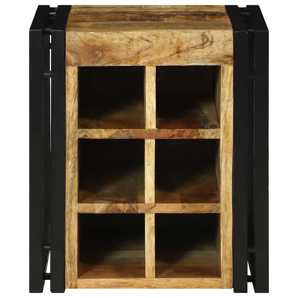 Portabottiglie 35 x 35 x 39 cm Legno di mango massello 4016754