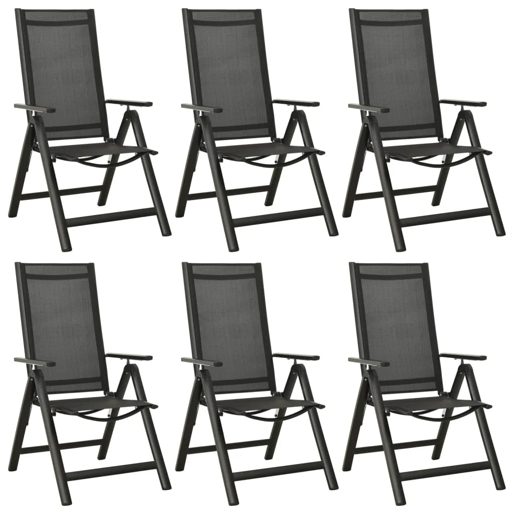 Set da pranzo da giardino per esterni in alluminio antracite da 7 pezzi 02_0013915