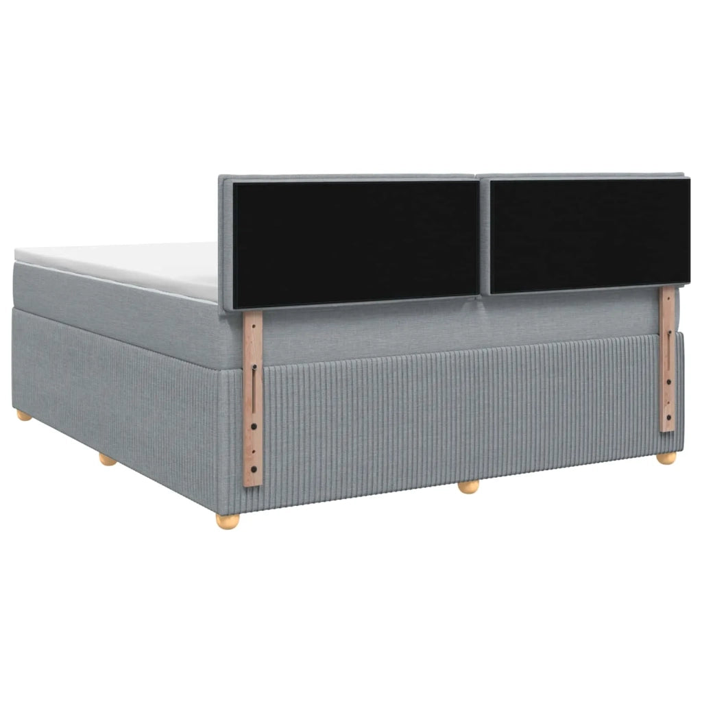 Letto box spring con materasso Grigio Chiaro 160 x 200 cm 3451510