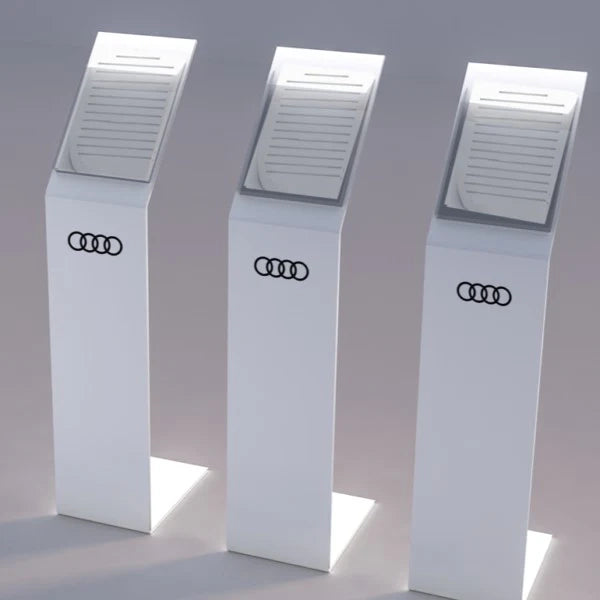 Leggio in plexi con base a L da 8mm ad una tasca f.to A4 verticale - Non personalizzato