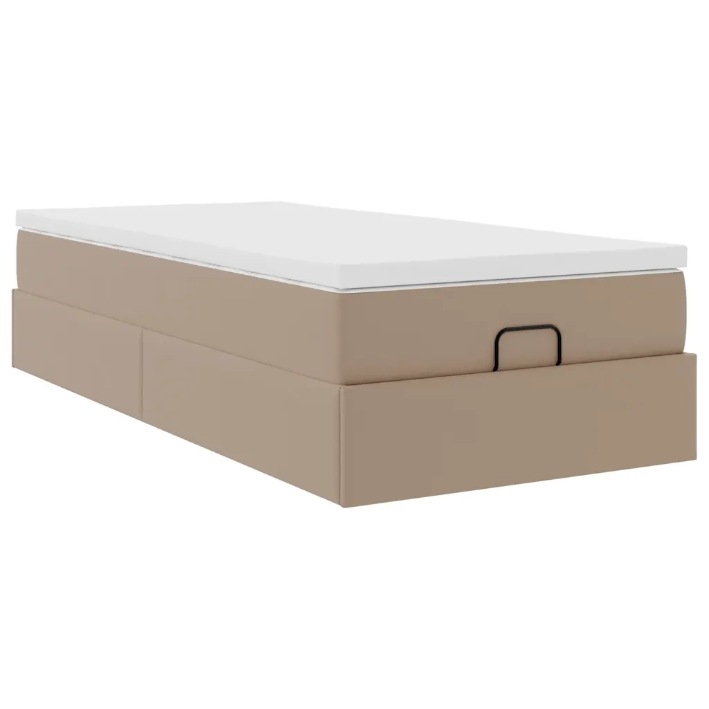 Struttura Letto Pouf con Materasso 80x200 cm Similpelle 3311010