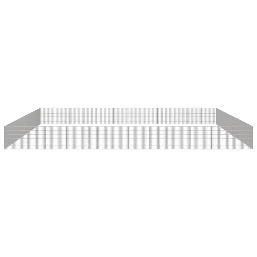 Recinto per Animali Ruspante 48 Pannelli 54x60 cm Ferro Zincato CFW1100666