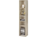 Libreria con 5 Comparti - Armadio per Ripostiglio - Comparti Armadio - Portalettere in Abete chiaro 30x26x151 cm