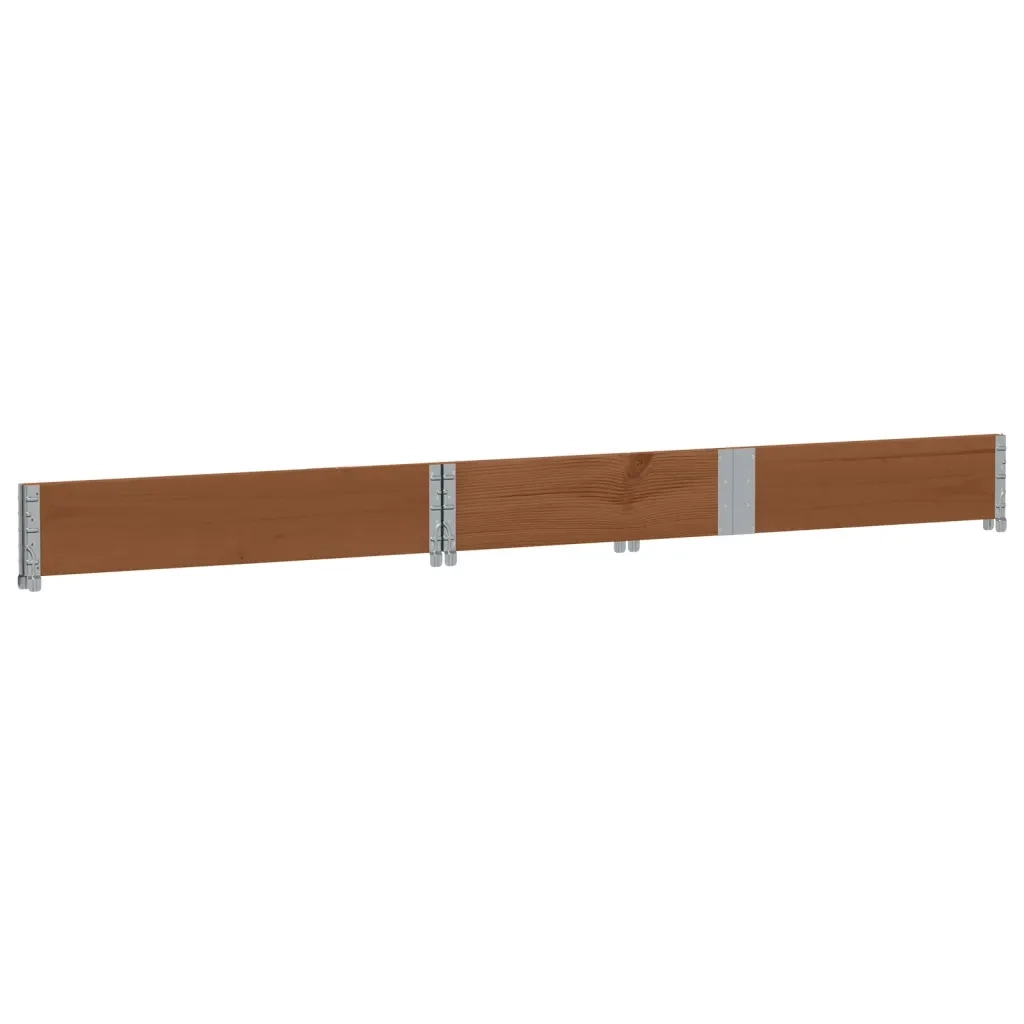 Paretale per Pallet Marrone 150x100cm in Legno Massello di Pino 4010304