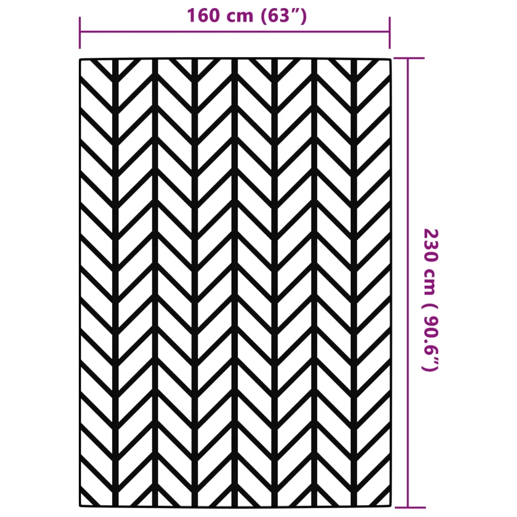 Tappeto da Esterni ARAKIL Grigio 160x230 cm in PP CFW6946695