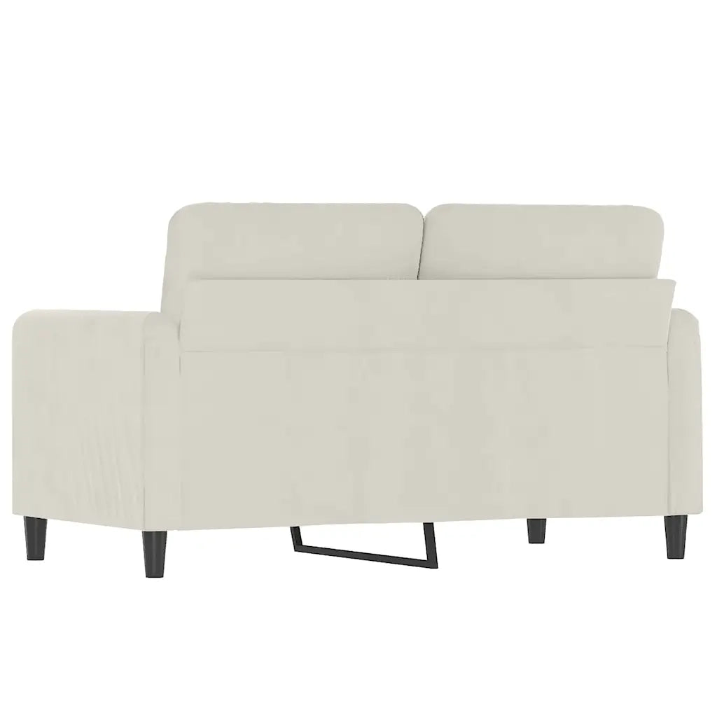 Divano a 2 Posti-Sofa 2 Posti crema 120 cm in Velluto 655335