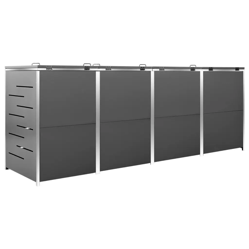 Copribidone per Spazzatura Singolo 69x77,5x112,5cm Acciaio Inox 149557