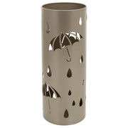 Portaombrelli tondo in metallo dorato d20x50h