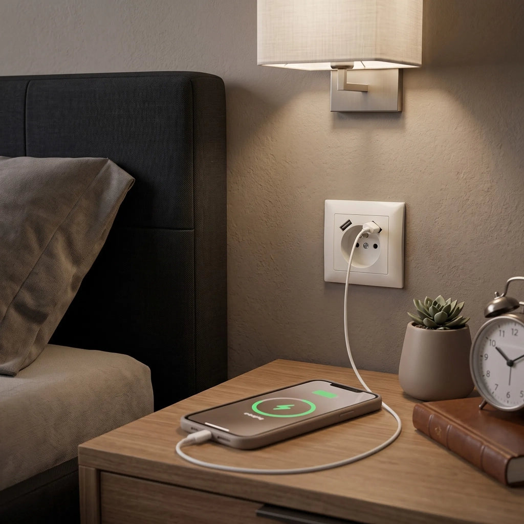 Presa Singola Con Messa A Terra + 2x Usb-a Oste Jnh003-g White