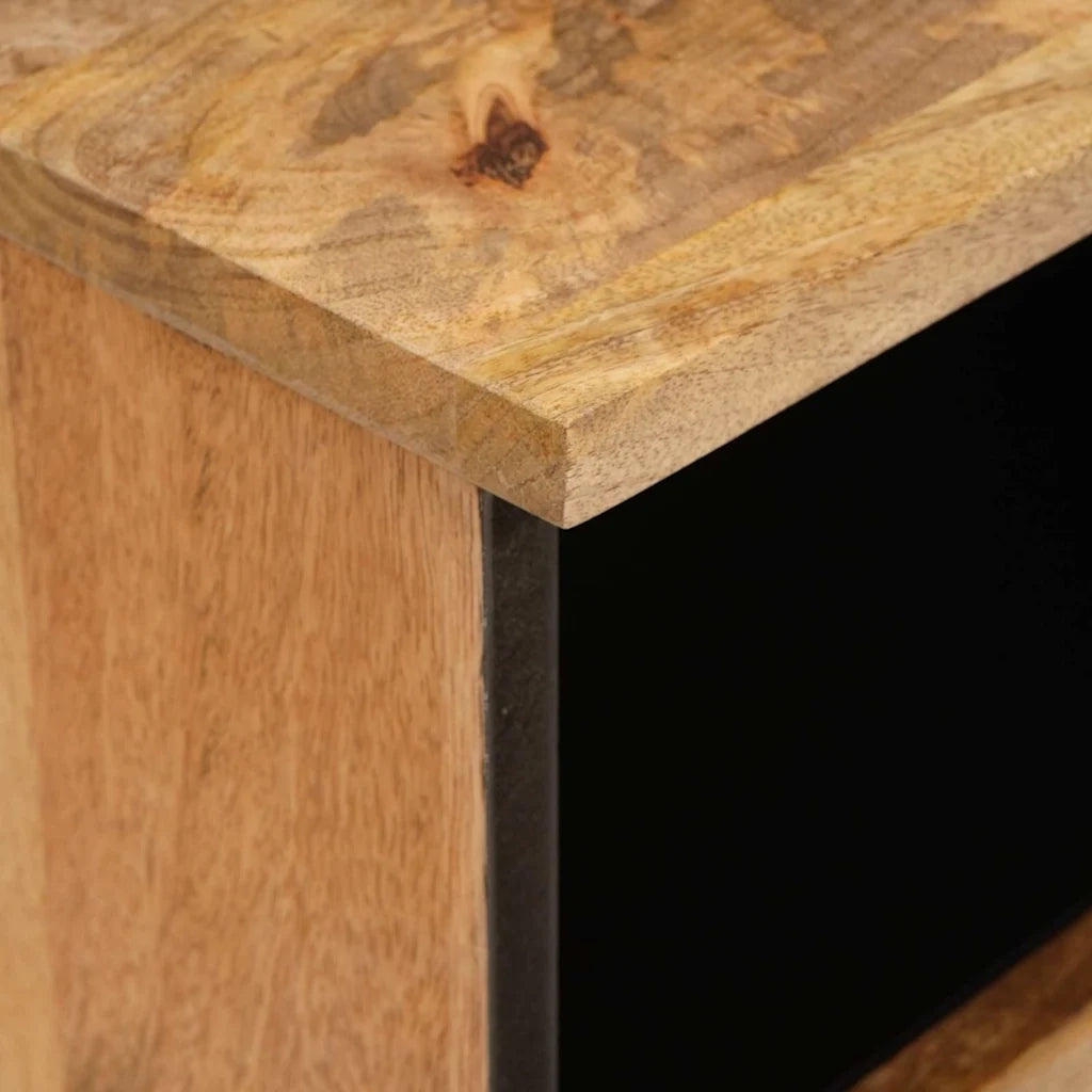 Comodino | Armadio da Notte | Mobiletto da notte con cassetto Naturale 40 x 33 x 46 cm
