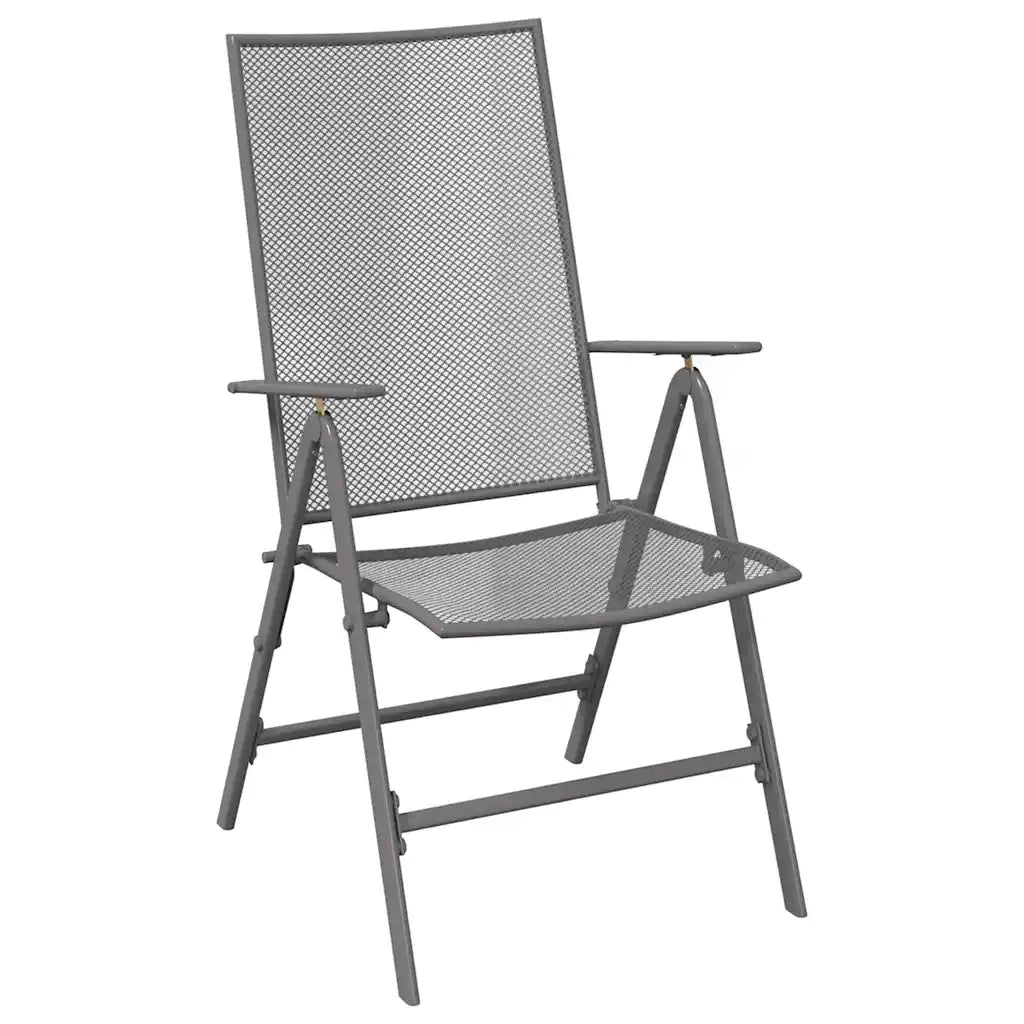 Set da Pranzo per Giardino 3 pcs Antracite