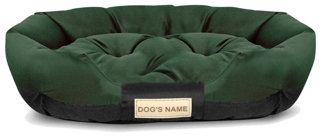 AIO FACTORY XL Letto per cani 115x95 cm Personalizzabile Impermeabile Verde
