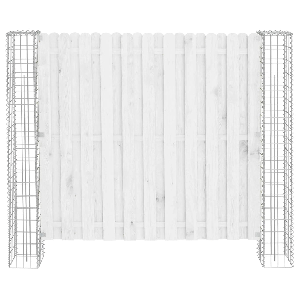 Palo della recinzione 2 pz 20 x 20 x 190 cm Metallo Argento 143605