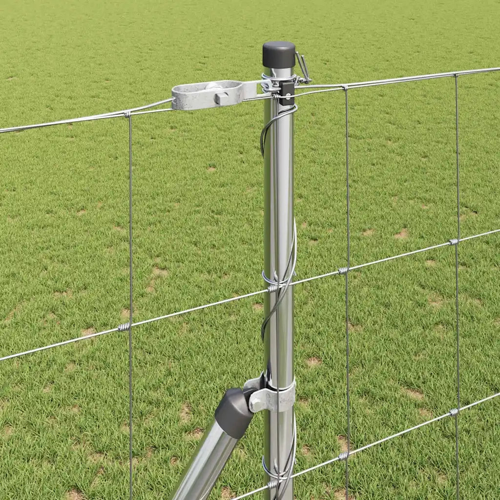 Palo della recinzione Zincato 25 x 1,4 m Acciaio