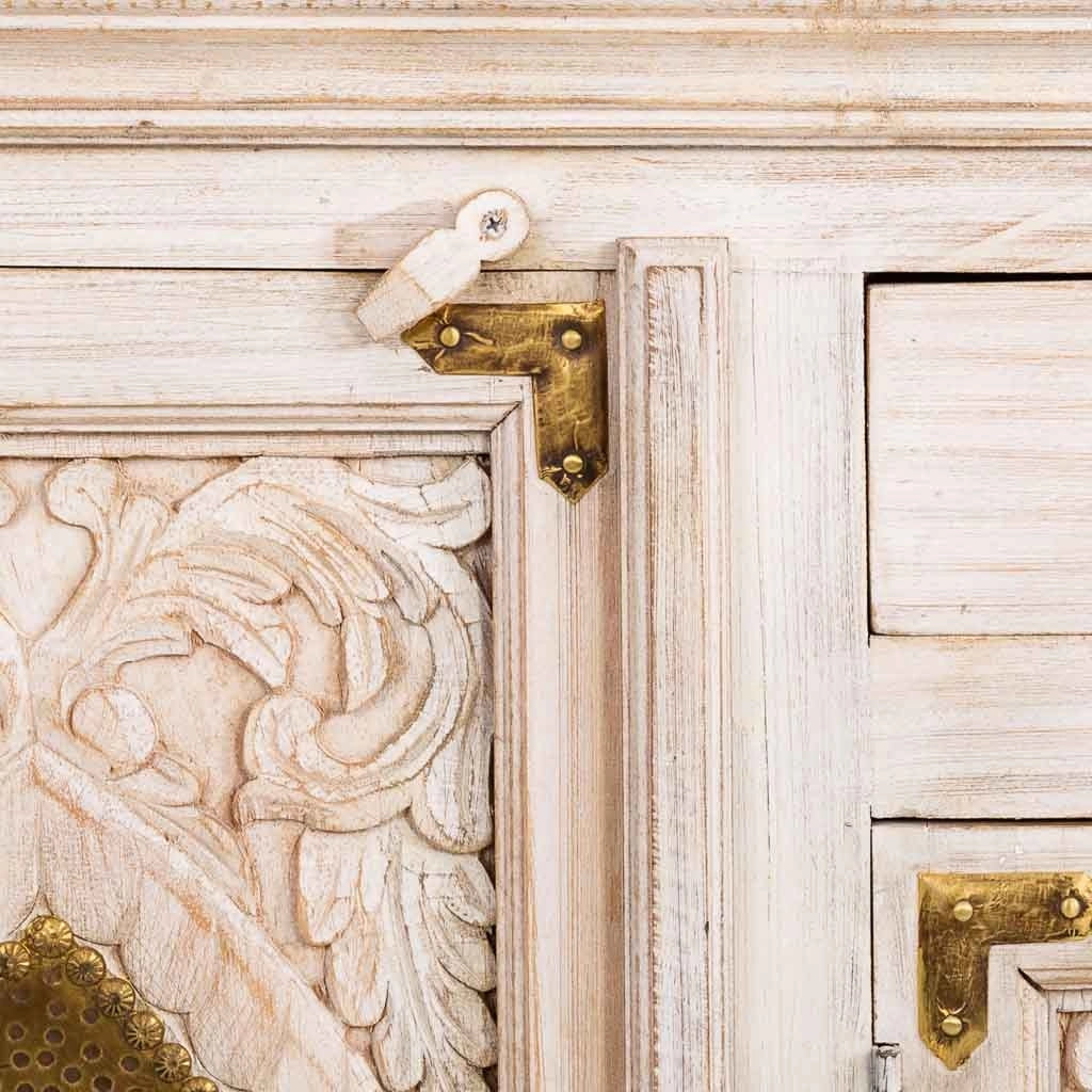 Credenza artigianale in legno 178x43x102h cm