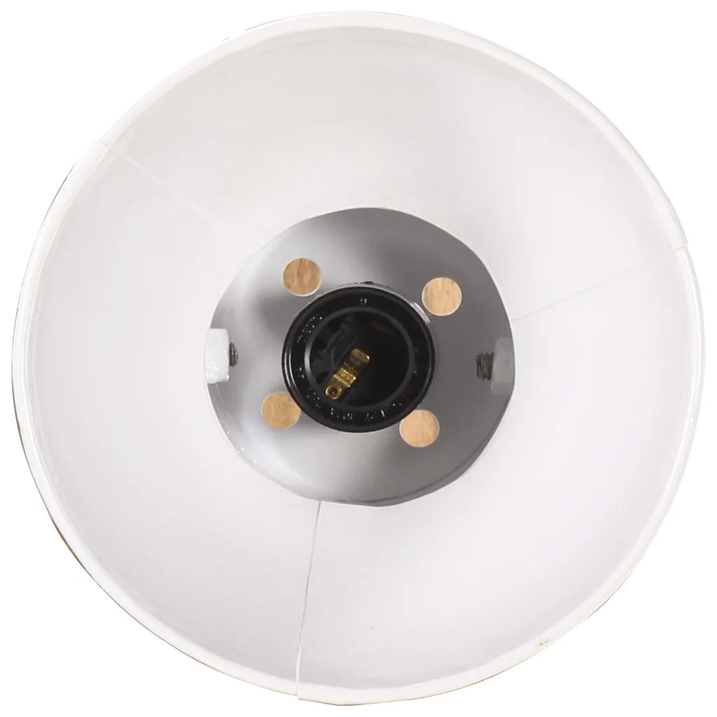Lampada da Parete Stile Industriale Bianca Rotonda E27 CFW5235125