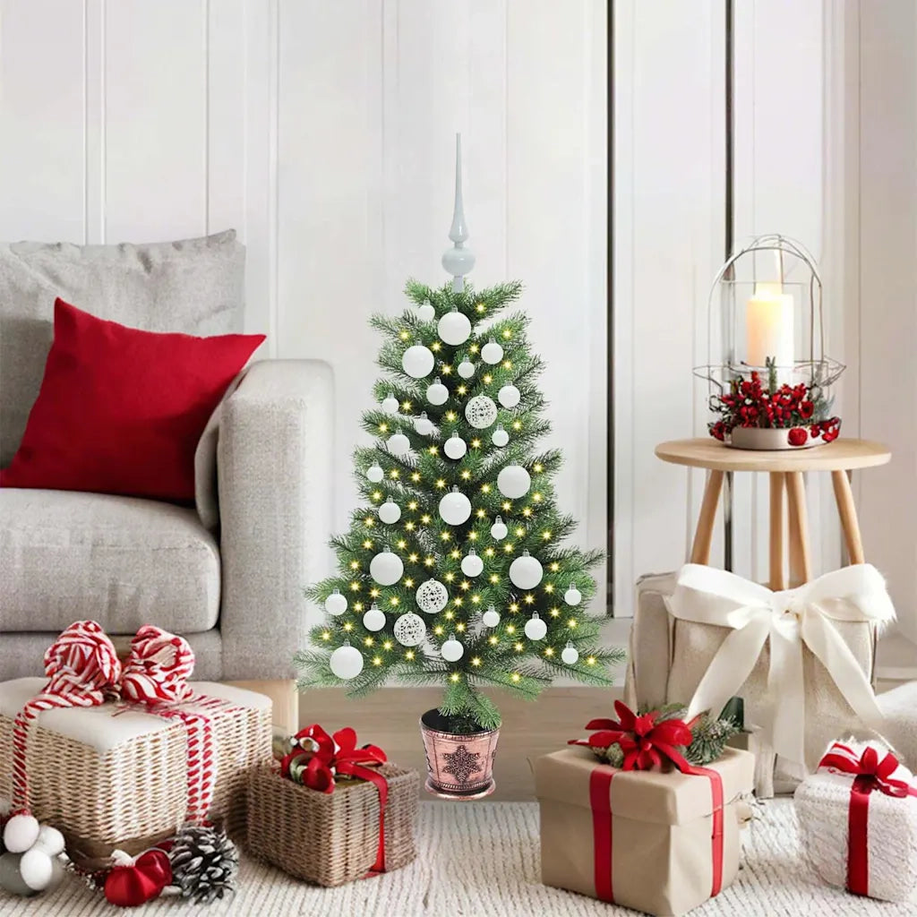 Albero di Natale con 150 LED con supporto Verde 90 cm PE 3396303