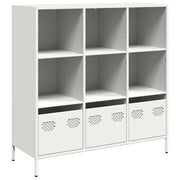 Credenza | Madia | Buffet da pranzo | Armadio da pranzo Bianca 101,5x39x103,5 cm in Acciaio