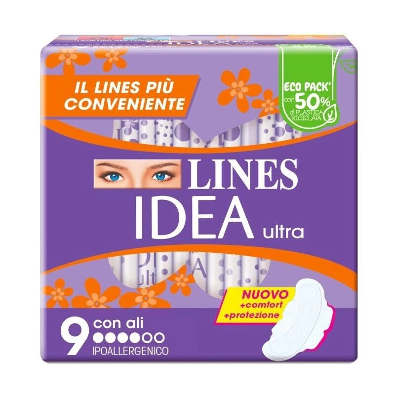 LINES IDEA ASSORBENTI ULTRA GIORNO ALI 9 PZ OKY