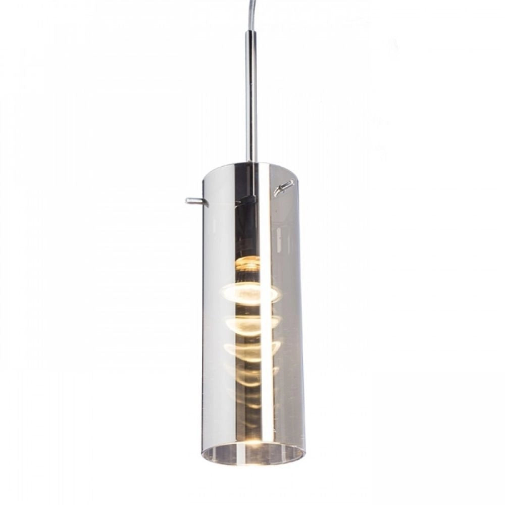 Lampadario Lampada SANSSOUCI I a sospensione vetro cromato 230V E27 42W