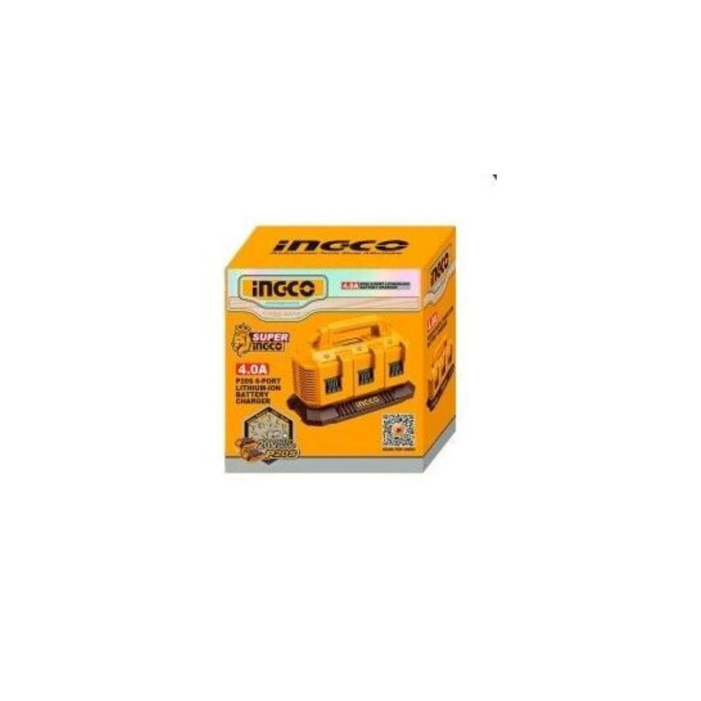 Caricabatterie portatile 20v 4ah 6 porte ricarica rapida sicura elettroutensili