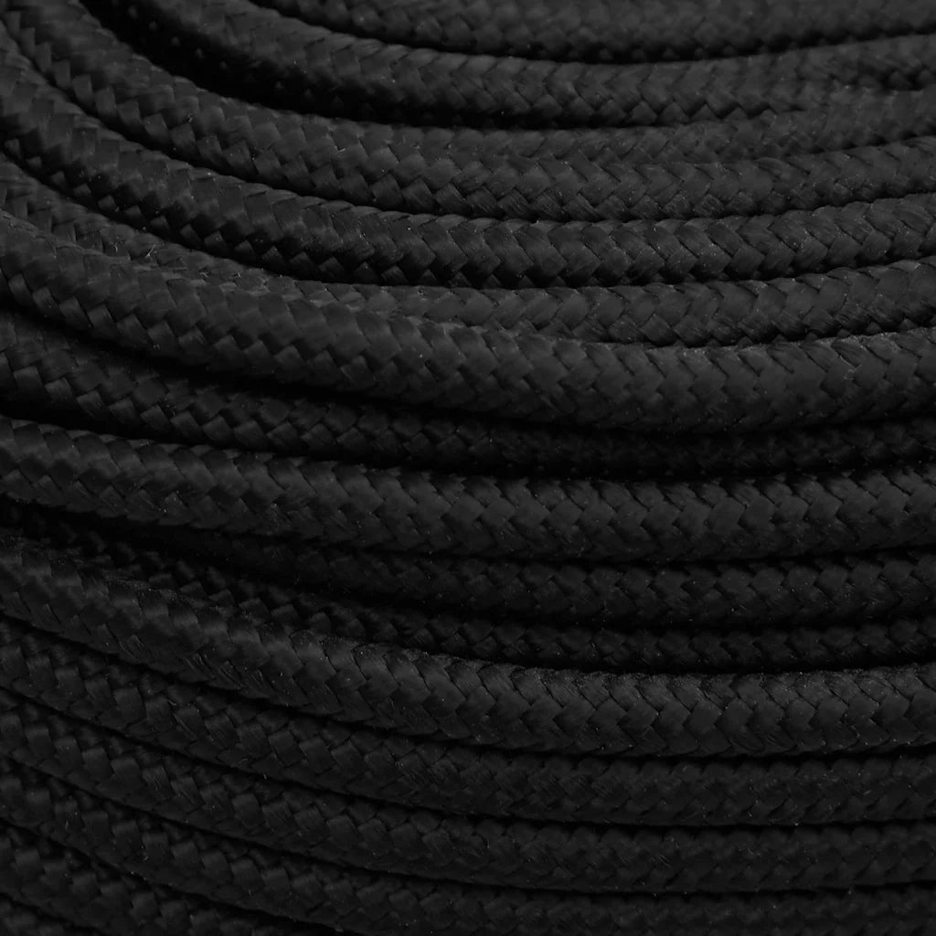 Corda Nautica Completamente Nera 8 mm 250 m in Polipropilene cod mxl 44491