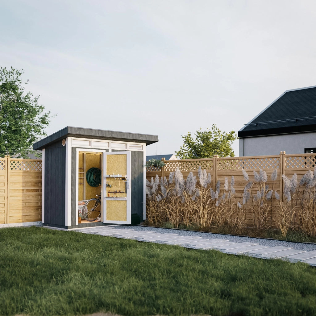 Casetta da Giardino di QUALIT? PREMIUM 3m?²-L161xW294cm - TIMBELA M901-CAVERN STEEL