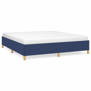 Letto matrimoniale | Letto per adulti | Struttura Letto a Rete a Molle Blu 160x200 cm in Tessuto