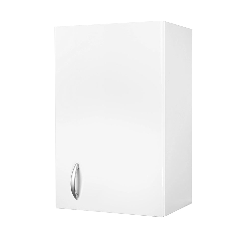 Pensile multiuso 45x32 in legno bianco con due ripiani Fedra