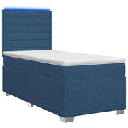 Letto box spring con materasso Blu 90 x 200 cm Tessuto 3454781