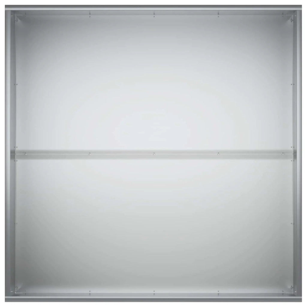 Vaso da giardino 2 pz Argento 60 x 60 x 40 cm Acciaio zincato 8005103