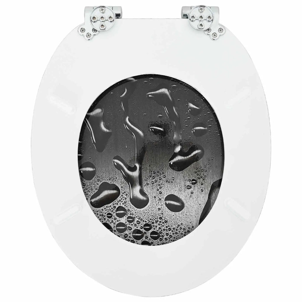 Sedile per toilette con chiusura morbida 2 pcs Grigio 3414539