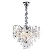 Lampada A Sospensione In Cristallo Swe077-cp 30cm Chrome
