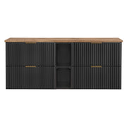 Set mobili bagno 140 cm Adel Black 140 cm
