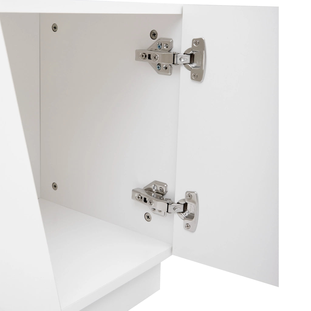 Mobile TV con 4 Ante e 2 Vani a Giorno; Senza Maniglie; Stile Moderno; in MDF; 170¡Á37¡Á42 cm; Bianco