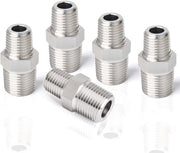Flessibile Zeskantig in Acciaio Inossidabile 304 - 1/4" x 1/8" BSP - 5 Pezzi - Qualità Industriale - Alta Qualità - Connettori