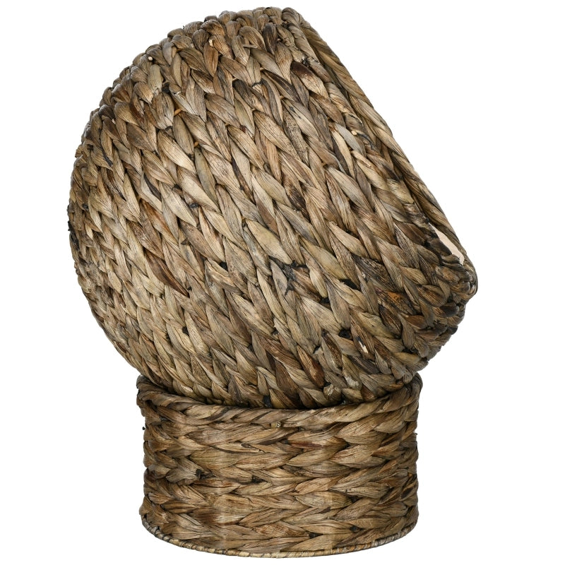 CUCCIA Gatto rialzata 40 x 37 x 51 cm in giacinto d'acqua Marrone Grigio