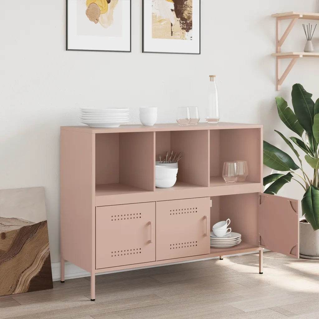 Credenza Rosa 100,5x39x79 cm in Acciaio 843091
