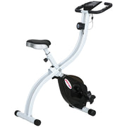 Cyclette Pieghevole Magnetica 8 Livelli ¨C zephmum ¨C Nero Acciaio 97x43x110 cm
