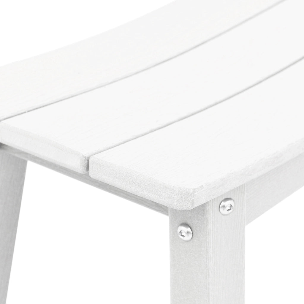 Sgabelli Bar 2 pz Bianco HDPE