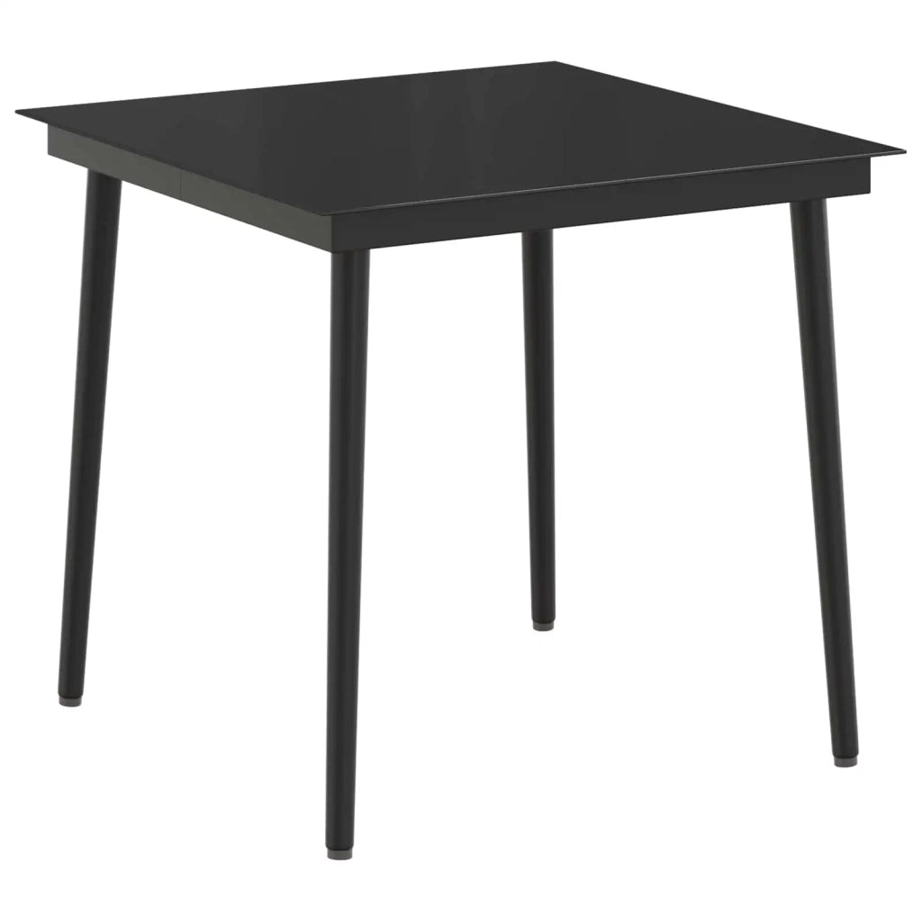Set Tavolo da Salotto con cuscino 5 pcs Nero e Bianco Crema