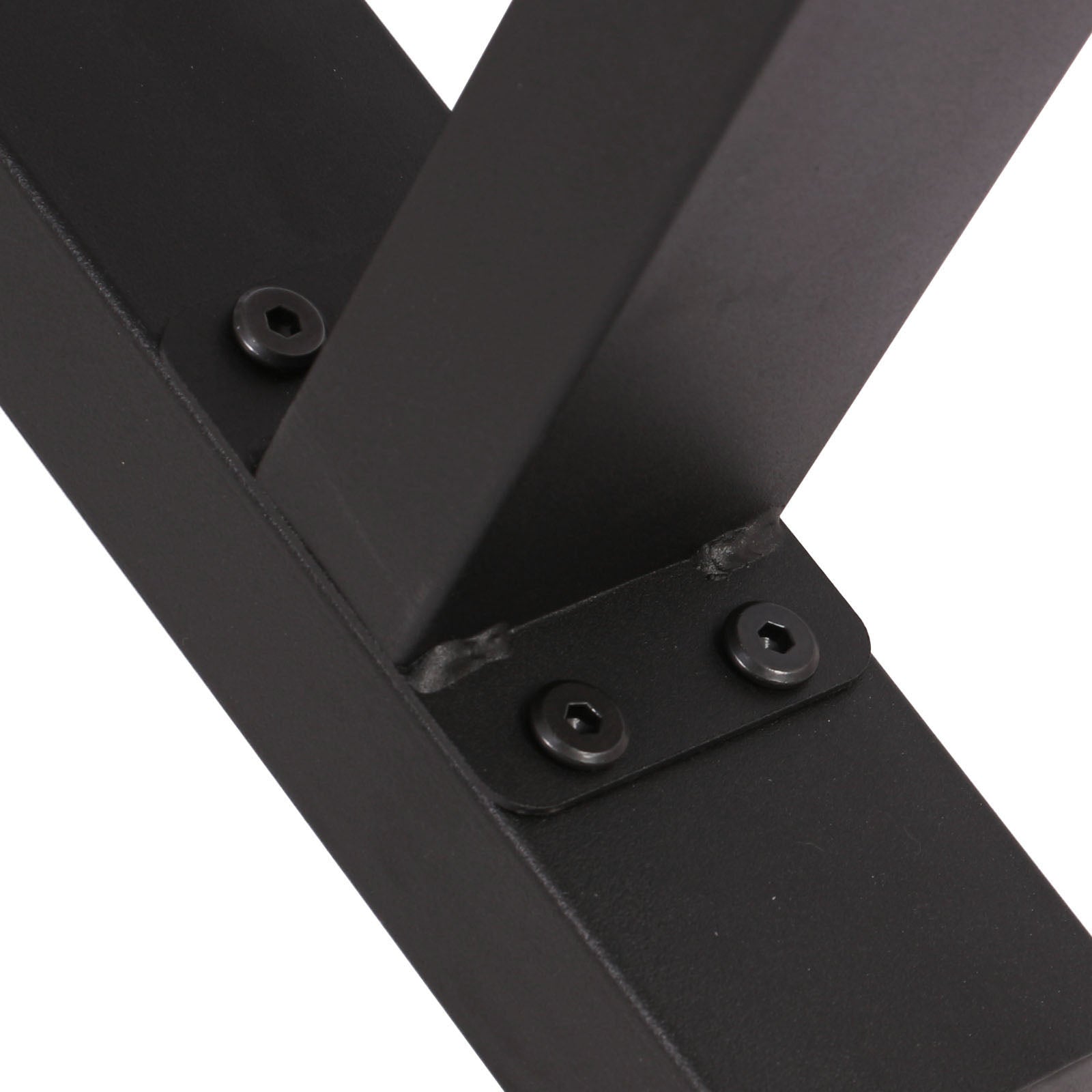 Base per tavolo 60x72 cm verniciatura a polvere in nero Gambe quadrate tavolino