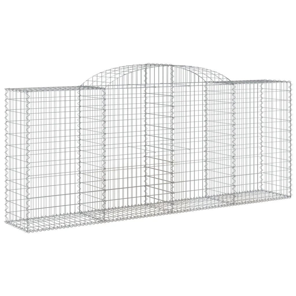 Cesti Gabbioni ad Arco 6 pz 300x50x120/140 cm Ferro Zincato 3146723